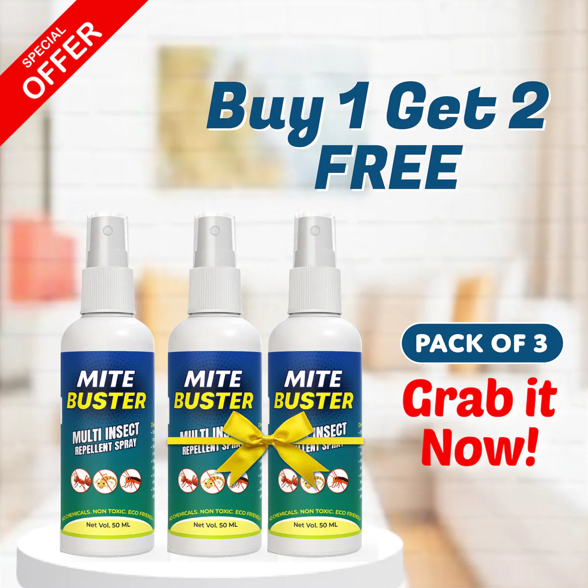 MiteBuster™ Spray – Ultimate Ant, Cockroach, Bed Bugs, Spider Killer